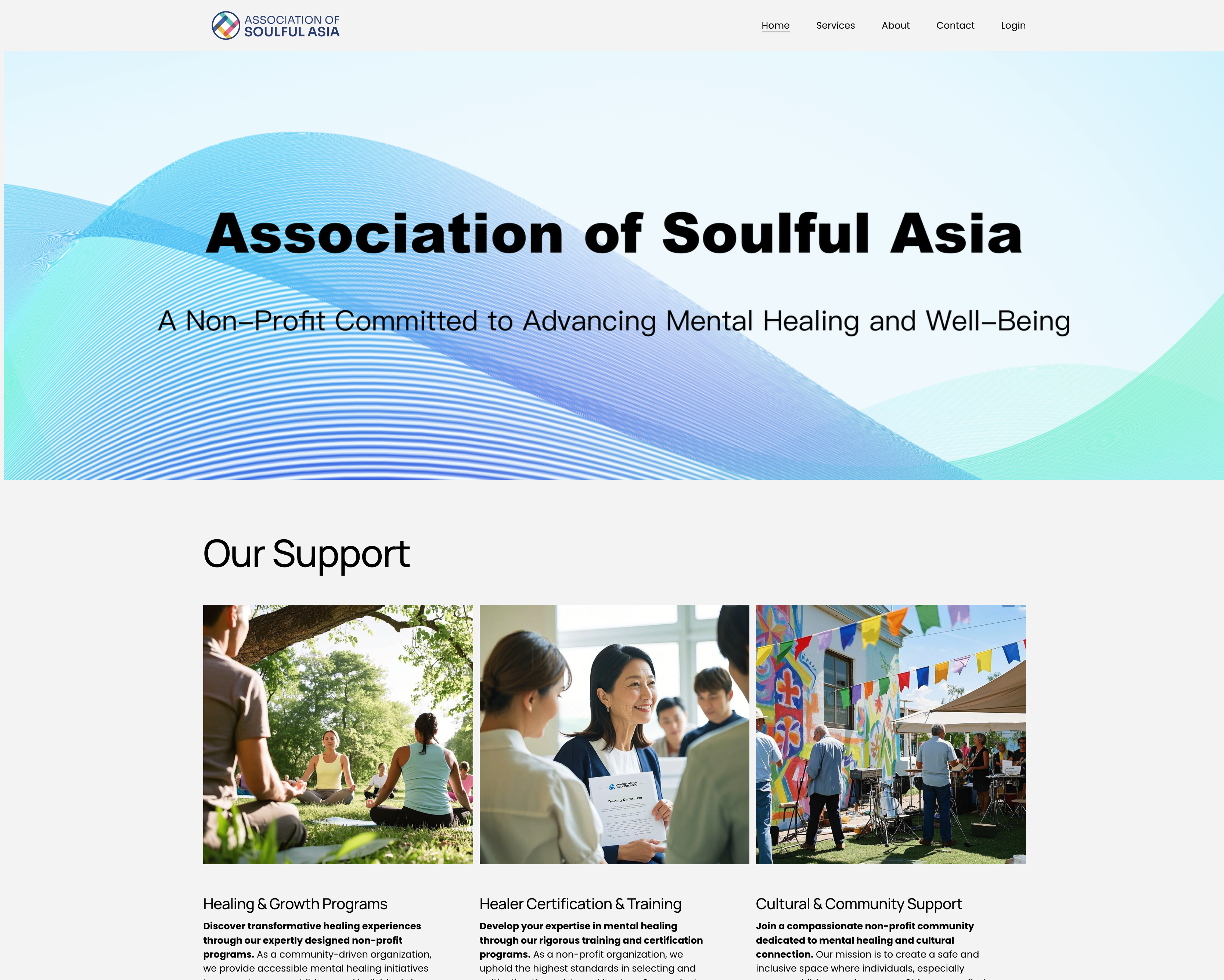 Old Soulful Asia Squarespace website.